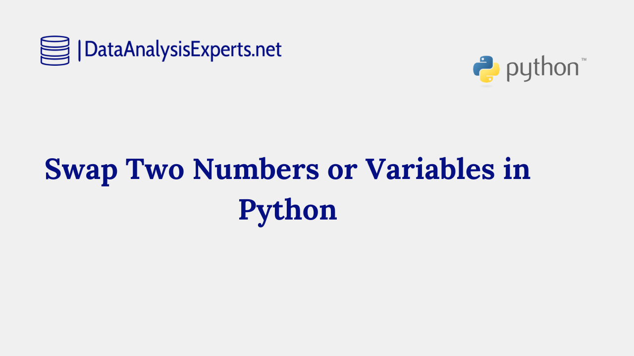 Python Program: Swap Two Numbers In Python